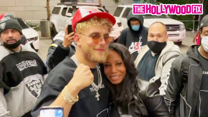 Jake Paul Greets Fans Backstage After Defeating Nate Robinson In The Triller Boxing Match