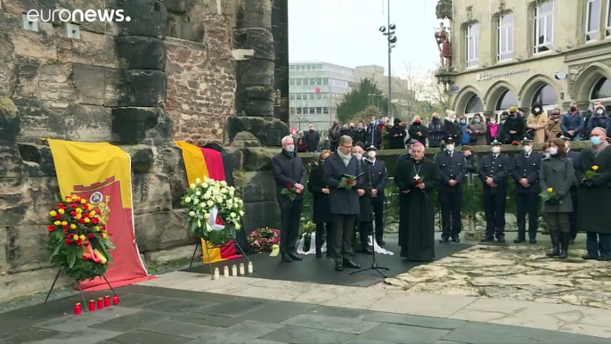 Tributes paid to those killed when a car drove into shoppers in Trier, Germany