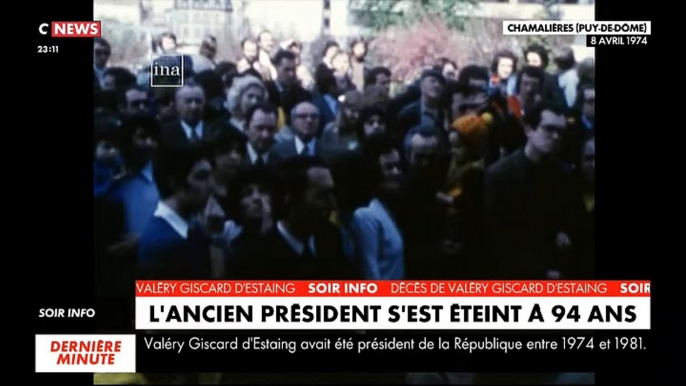 L'ancien président de la République de 1974 à 1981, Valéry Giscard d'Estaing, est décédé à l'âge de 94 ans