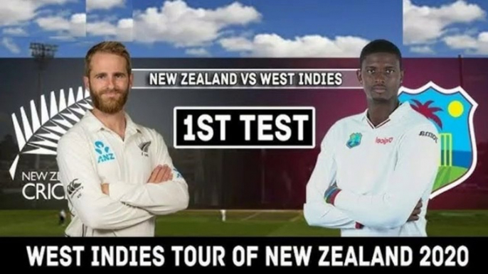 New Zealand Vs West Indies 1st Test Day 1 Highlights | Nz Vs Wi 1st Test Day 1 Highlights