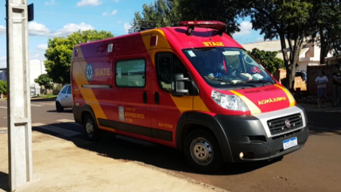 Homem tem lesão no rosto ao sofrer queda de bicicleta no Bairro Periolo