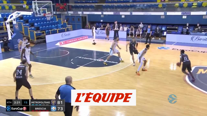 Le résumé de Boulogne-Levallois - Brescia - Basket - Eurocoupe - 10e j.