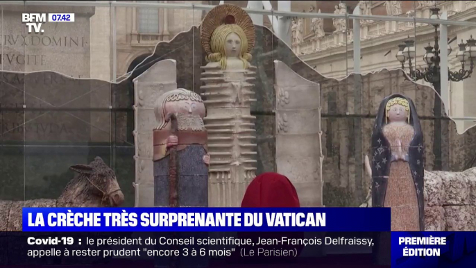 La crèche très contemporaine du Vatican ne fait pas l'unanimité auprès des fidèles