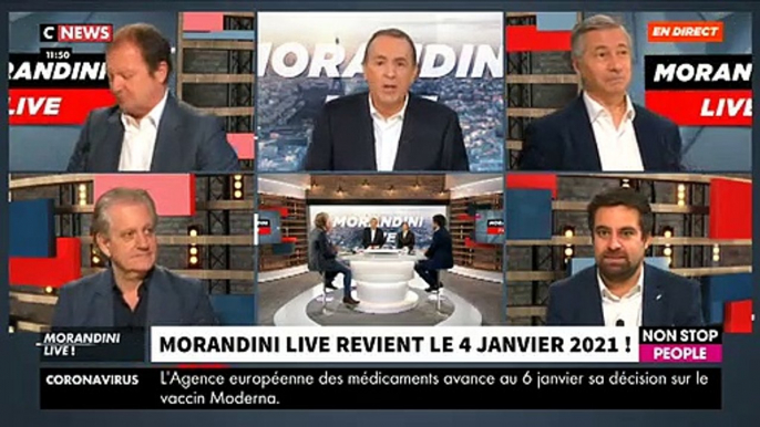 Dernière de l'année: Revoir le message de fin de Jean-Marc Morandini ce midi dans "Morandini Live" retraçant cette année hors norme vécue à l'antenne de CNews