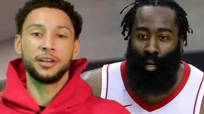 Ben Simmons Reacts To Rumors He Might Be Traded To Houston To Get James Harden On The Sixers
