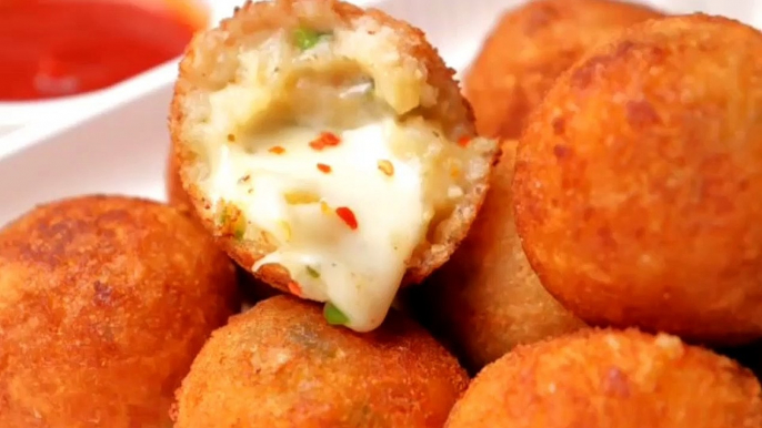 Crispy Potato Cheese balls I Aloo cheese ball I Cheese ball I Cheese Snacks I Potato Cheese nuggets by Safina kitchen