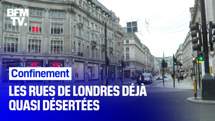 À quelques heures du retour officiel du confinement, les rues de Londres sont déjà quasi désertes