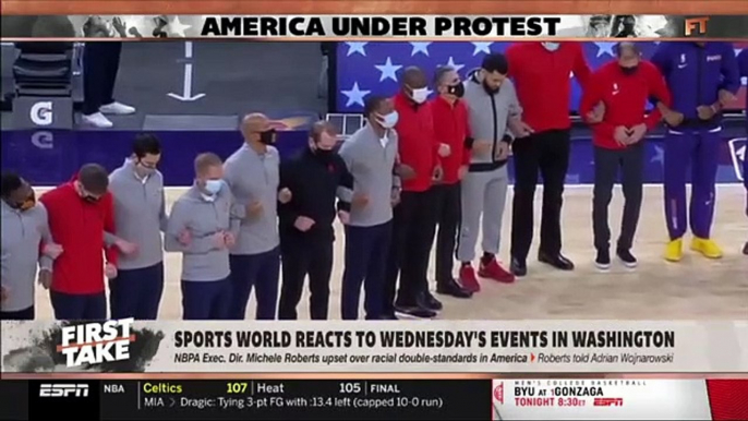 FIRST TAKE  Stephen A  Smith  on sports world react to wednesday s events in Washington