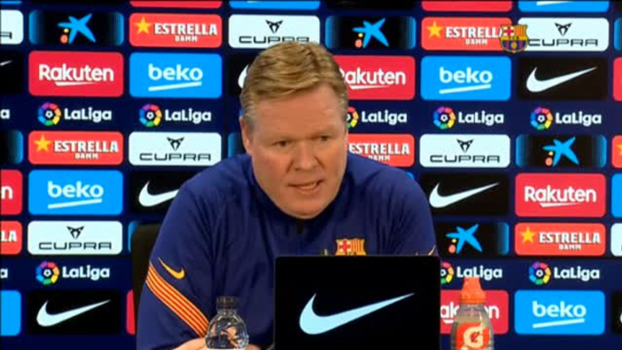 Koeman sobre un posible aplazamiento de las elecciones: "Lo mejor es tener presidente lo antes posible"