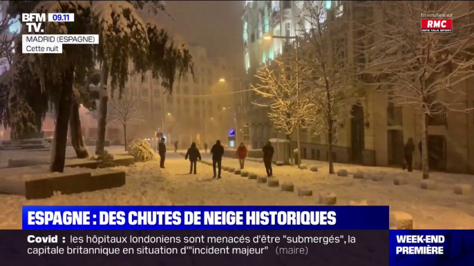 L'Espagne connaît des chutes de neige historiques