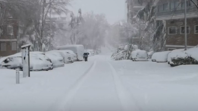 Espagne : La tempête de neige Filomena fait trois morts