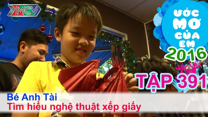 Thiên Vương giúp bé tìm hiểu xếp giấy - bé Anh Tài | ƯỚC MƠ CỦA EM | Tập 391 | 21/01/2016