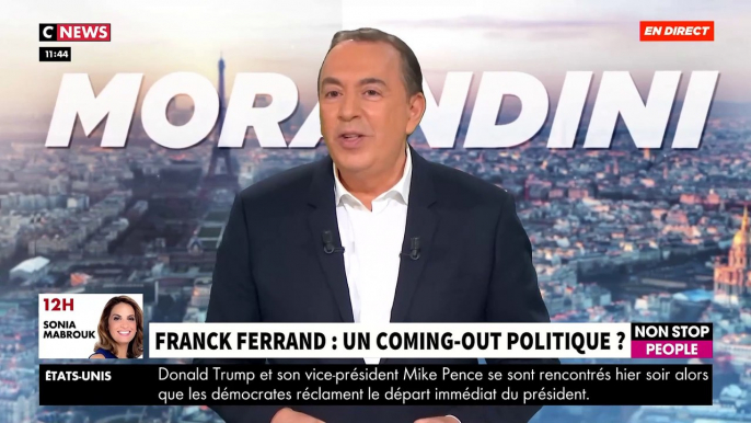 Franck Ferrand intègre le magazine "Valeurs Actuelles": Un coming-out politique ? Il répond dans "Morandini Live" sur CNews - VIDEO