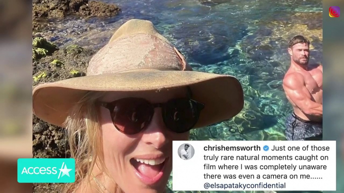 Chris Hemsworth Trolls Himself In Hilarious Vacation Snap