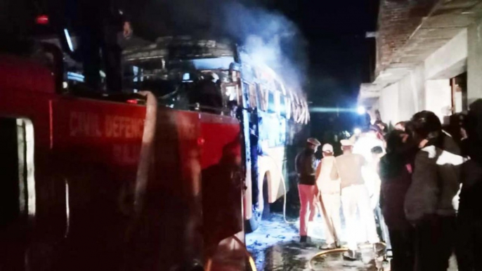 Bus hit high voltage wire in Rajasthan, 6 dead, 17 injured