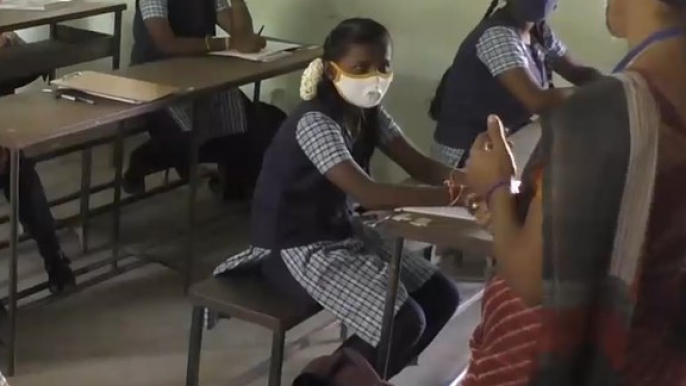 Students in Tamil Nadu return to campus as schools reopen after 10 months