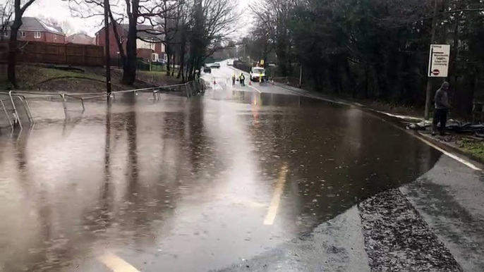 Flooding at Ackhurst Lodge, Southport Road, Chorley - January 20, 2021