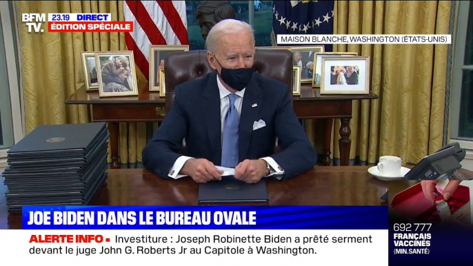 Joe Biden signe une série de décrets dont le retour des États-Unis dans l'accord de Paris sur le climat "à partir d'aujourd'hui"