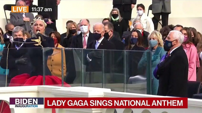 Lady Gaga Sings National Anthem at Biden Inauguration