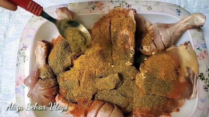 Aliza Sehar Vlogs Chicken Fried Mom Recipe  Village Style Cooking Easy to Make Chicken Recipes