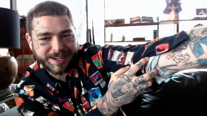 Post Malone Had to Get a Chiefs Tattoo Because He Lost a Bet