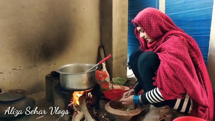 Aliza Sehar Vlogs Desi Style Mix Vegetable Chicken Pulao Village Cooking Daily Vlogs