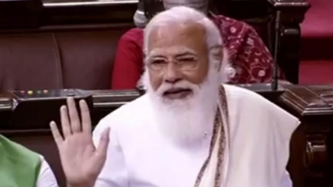 PM Modi in Rajya Sabha takes jibe at opposition