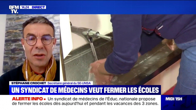 Covid-19: pour le syndicat de médecins SE-UNSA, "les mesures de fermeture de classes ne sont pas prises avec assez de rapidité"