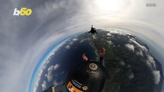 Sweet in the Sky! Skydivers Play Catch With a Jar of Honey To Raise Awareness of Honeybees!