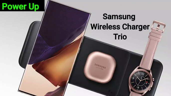 Samsung Galaxy Watch 3, Galaxy Buds Pro, Galaxy Note 20 Ultra Fast Wireless Charger Trio