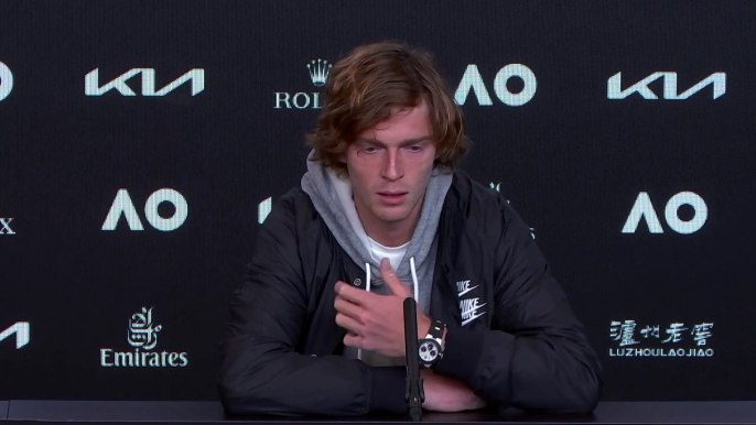 Open d'Australie 2021 - Andrey Rublev : "I learned the lesson from our match at the US Open last year and it's over."