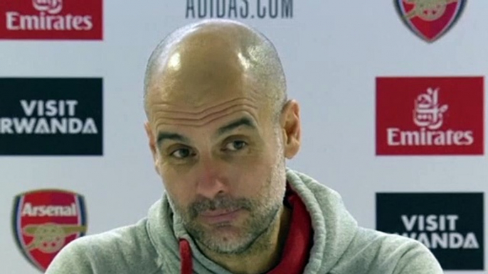 Football - Premier League - Pep Guardiola press conference after Arsenal 0-1 Manchester City