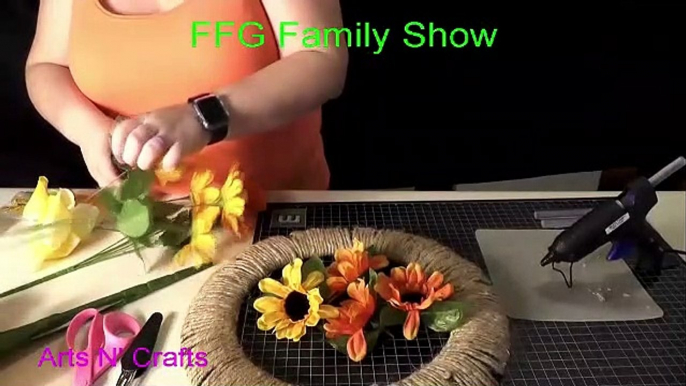 FFG Arts n Crafts Sunflower Wreath