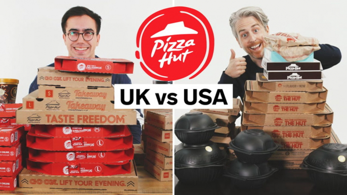 Every difference between UK and US Pizza Hut including portion sizes, calories, and exclusive items