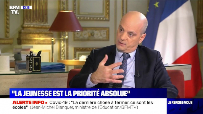 Jean-Michel Blanquer: "Les cantines sont un maillon faible que l'on regarde avec une grande attention"