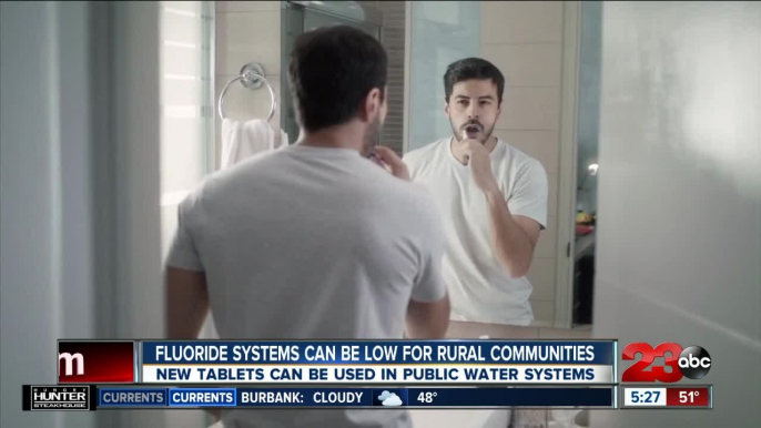 Fluoride systems can be low for rural communities, new tablets can be used in public water systems