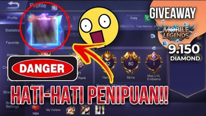 HATI HATI JADI KORBAN! INI 4 PENIPUAN YANG TERJADI DI MOBILE LEGENDS - Giveaway 9.150 Diamond