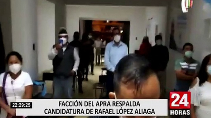 Facción del APRA respalda candidatura de Rafael López Aliaga