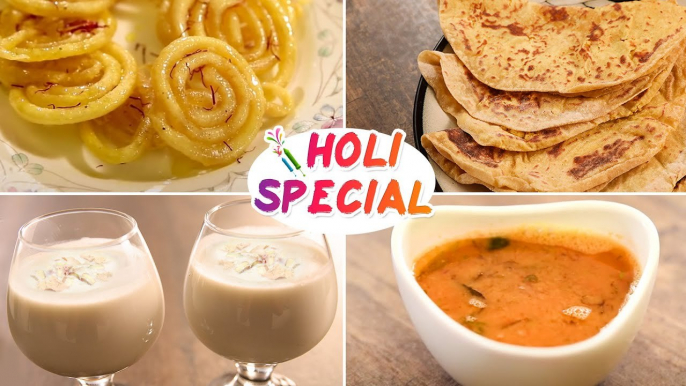 Puran Poli | होळी साठी स्पेशल snacks रेसिपीस | समोसा | Kat Amti | Sweets | Holi Snack Recipes
