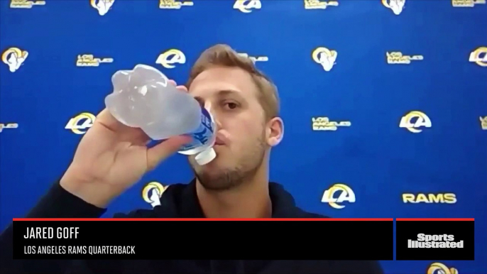 Jared Goff discusses Alex Smith's return to the field