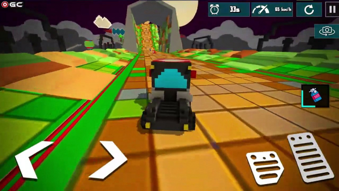 Blocky Car Races Mega Ramps Game - Stunts 3D Racing Impossible Tracks - Android GamePlay #2