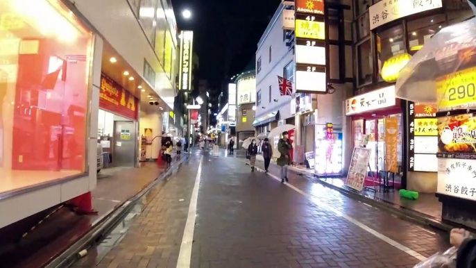 4K Walking Around Shibuya On Rainy Day