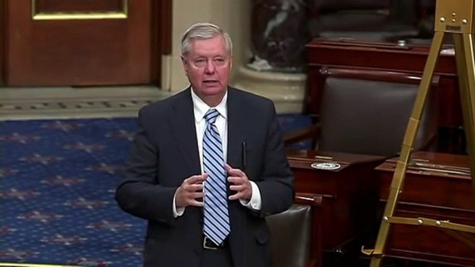 Lindsey Graham CALLS OUT Biden on Senate floor