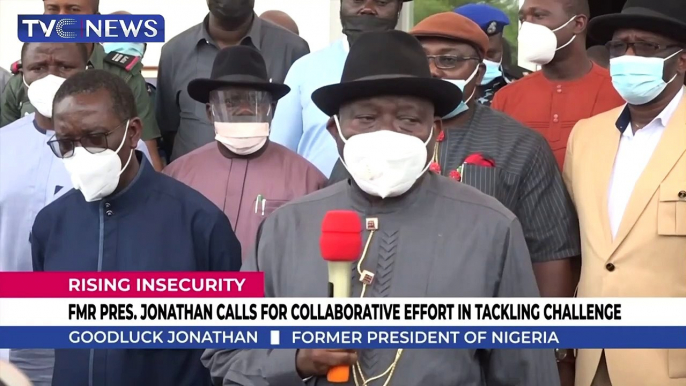 Goodluck Jonathan calls for collaborative effort in tackling insecurity