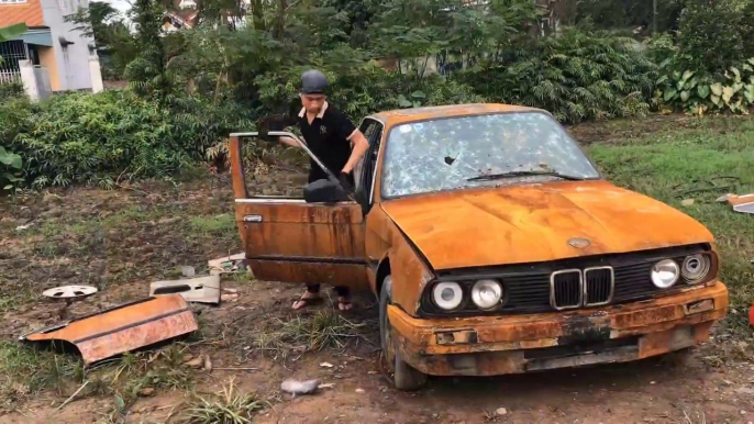 50 years old BMW car restoration - very old rusty | Restore and rebuilding 1970s BMW cars #2