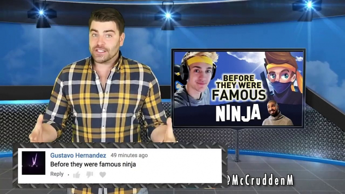 Michael McCrudden does Ninja's Before They Were Famous and Reaction