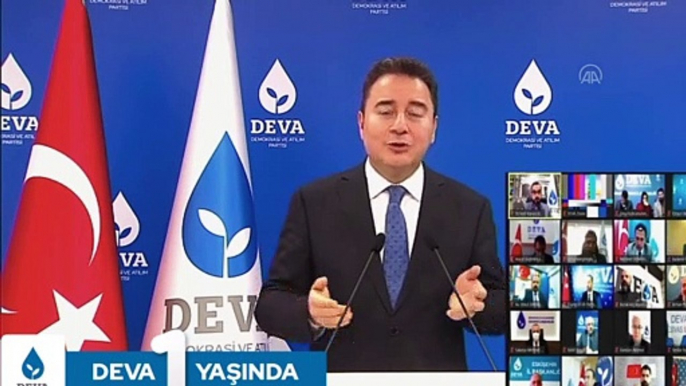 ANKARA - DEVA Partisi Genel Başkanı Babacan, partisinin birinci kuruluş yılı programında konuştu