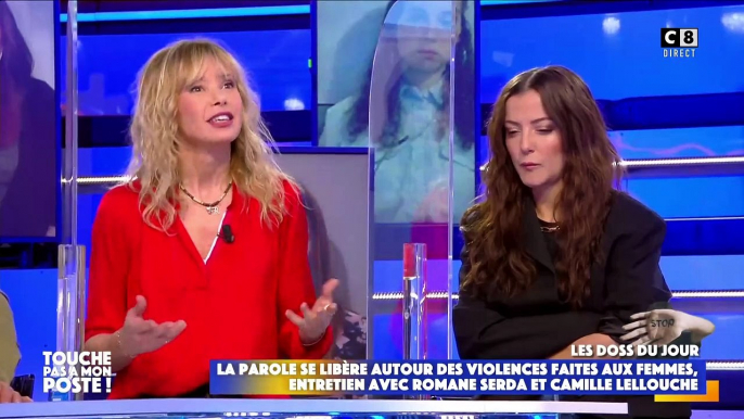 Romane Serda dans l'émission "Touche pas à mon poste", le 10 mars 2021.