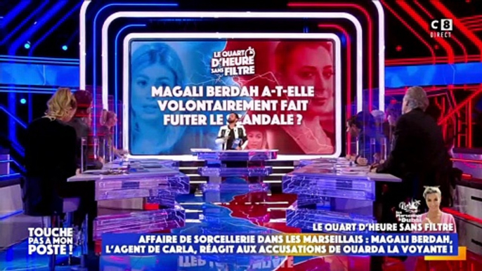 Magali Berdah sur le plateau de TPMP sur C8.