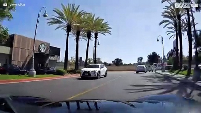 Impatient driver nearly causes serious accident